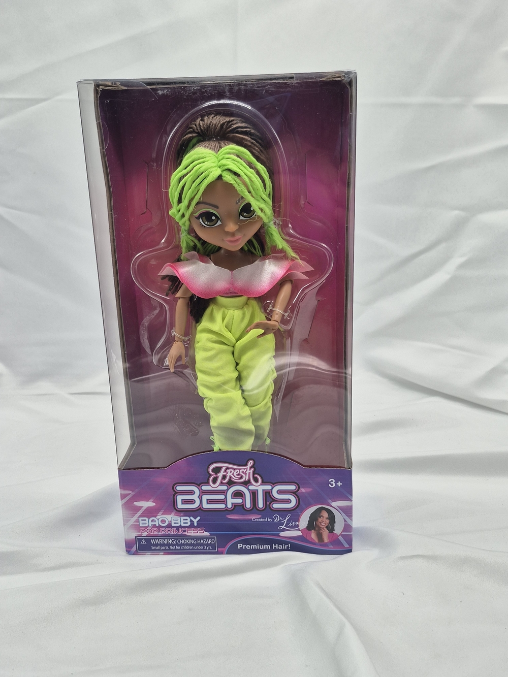 fresh Beats Fashion Doll - Neon Green & Hot Pink Outfit
